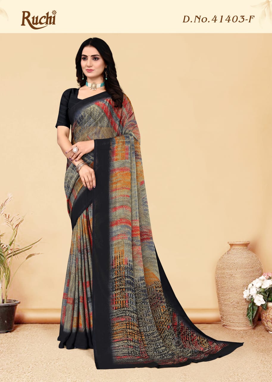 Kajal Chiffon Vol 2 By Ruchi Daily Wear Wholesale Saree Suppliers In Mumbai
